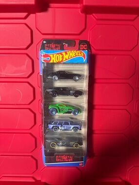 Hot Wheels 5-Pack Kids Toy Cars - Black, Green, Purple